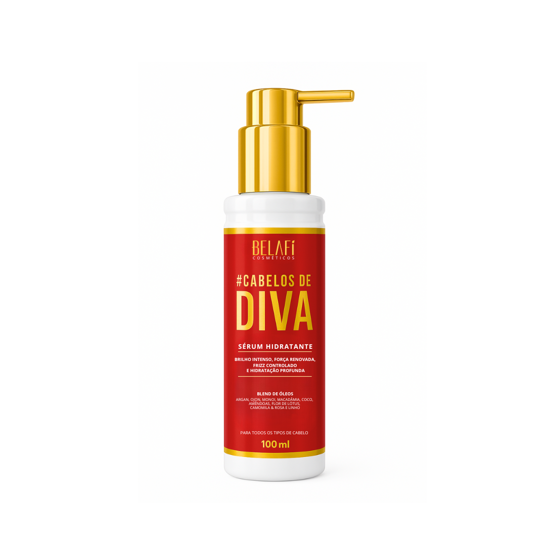 Sérum hidratante Cabelos de Diva Força e brilho de Salão 100ml